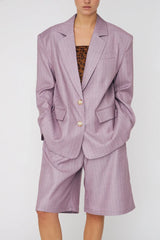 Striped Oversized Blazer