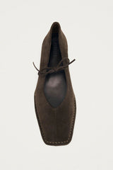 Sway Suede Leather Ballet Flats in Coffee Brown
