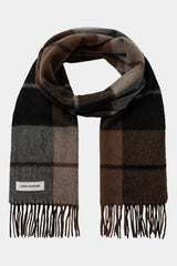 Wool Scarf in Brown Mix