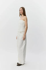 Barrell Shape Jean in Off White