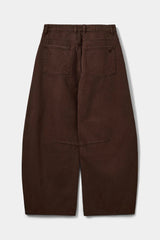 Barrel Shaped Jeans in Dark Brown