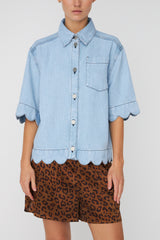 Animal Printed Silk Shorts