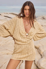 The Moss Dress in Gold