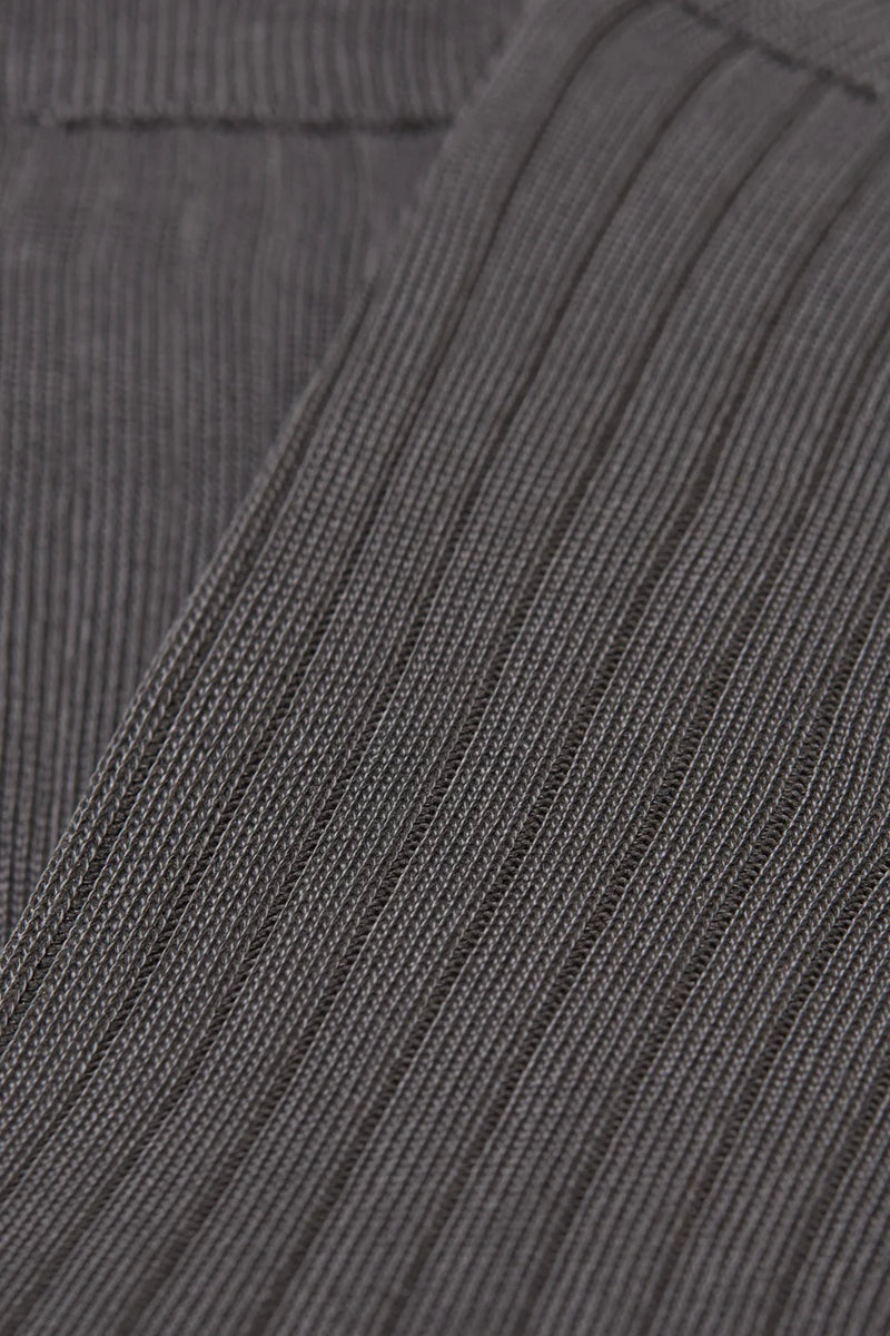 Close-up of a textured gray fabric