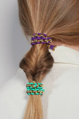 Tissés Scrunchie Bracelet in Violet