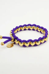 Tissés Scrunchie Bracelet in Violet