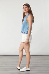 Tobi Tank Top in Summer Sky