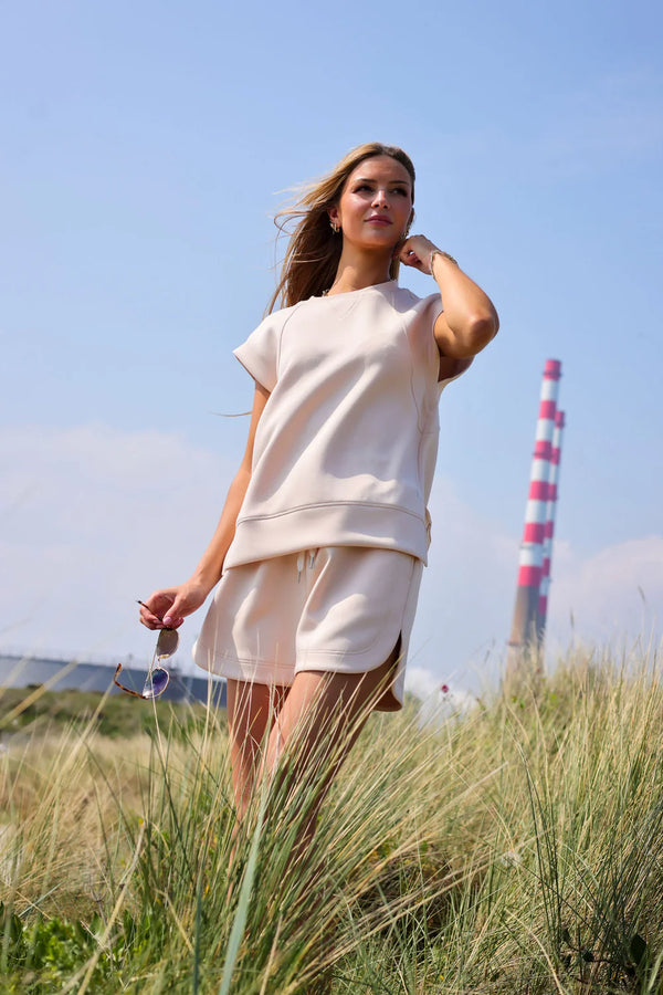 Harmony Sweatshirt and Short Set in Sunset