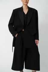 Tuxedo Blazer in Black