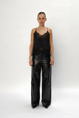 Underlayer Lace Top in Black