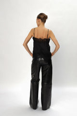 Underlayer Lace Top in Black