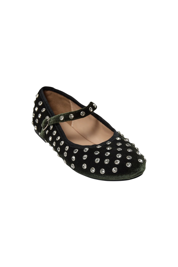 Rosa Ballerina Flats in Black