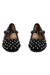 Rosa Ballerina Flats in Black