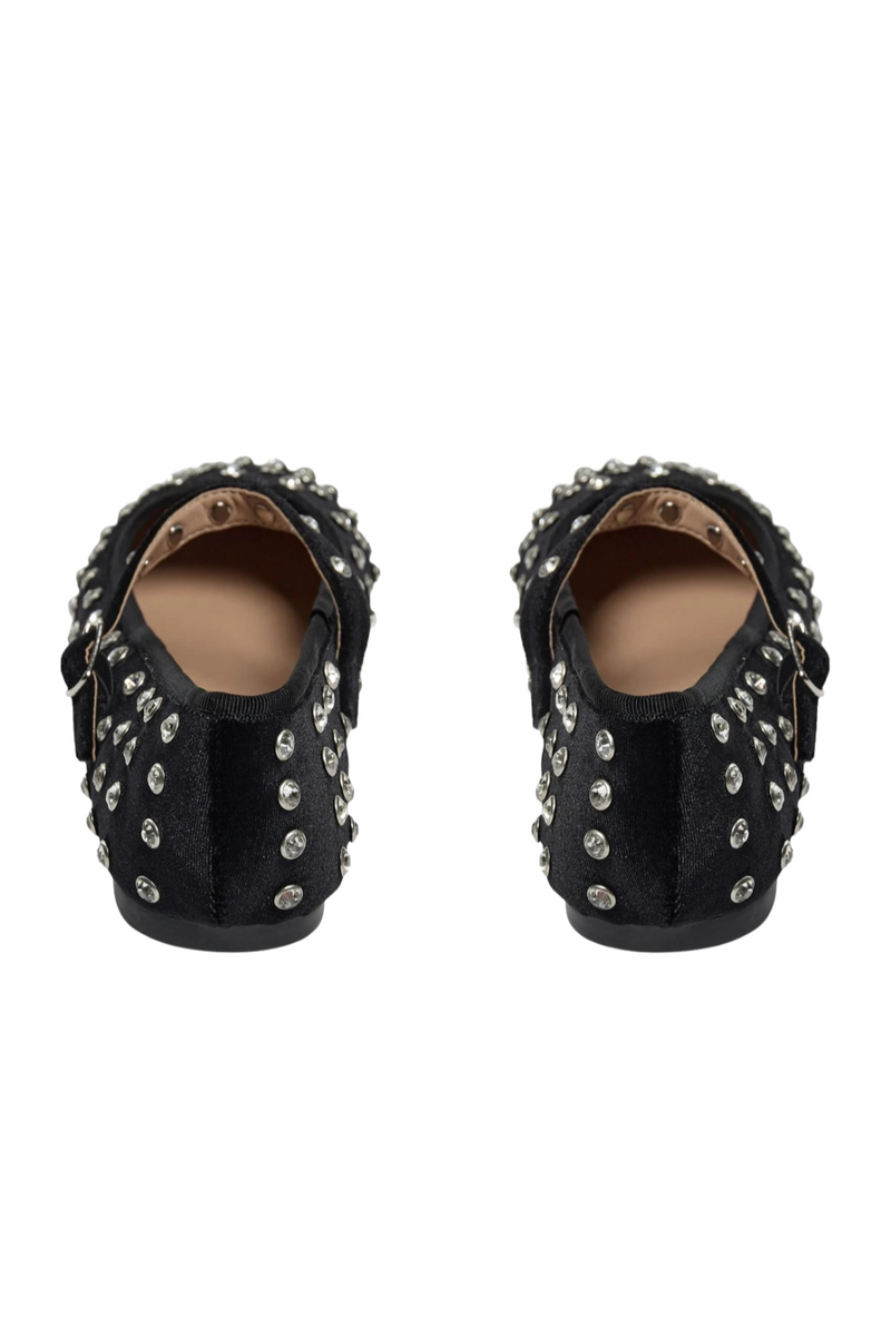 Rosa Ballerina Flats in Black
