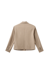 Short Blazer in Light Sand