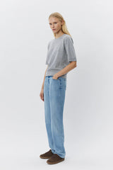 Viana Short Sleeve Knit in Grey
