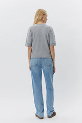 Viana Short Sleeve Knit in Grey