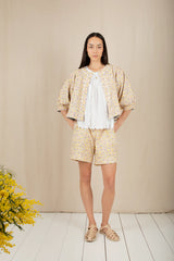 Vida Reversible Jacket in Navy/ Lemon Zest