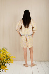 Vida Reversible Jacket in Navy/ Lemon Zest