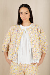 Vida Reversible Jacket in Navy/ Lemon Zest