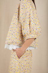 Vida Reversible Jacket in Navy/ Lemon Zest