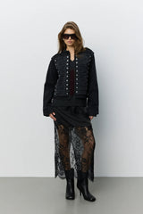 Valette Jacket in Washed Black