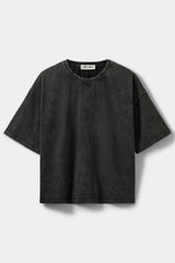 Vera Boxy T-Shirt in Washed Black