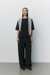 Vera Boxy T-Shirt in Washed Black