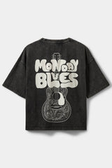 Vera Boxy T-Shirt in Washed Black