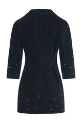 Bette Studded Dress in Raven