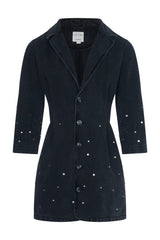 Bette Studded Dress in Raven
