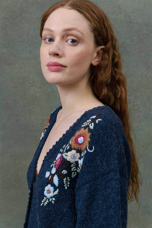 Lunami Embroidered Cardigan