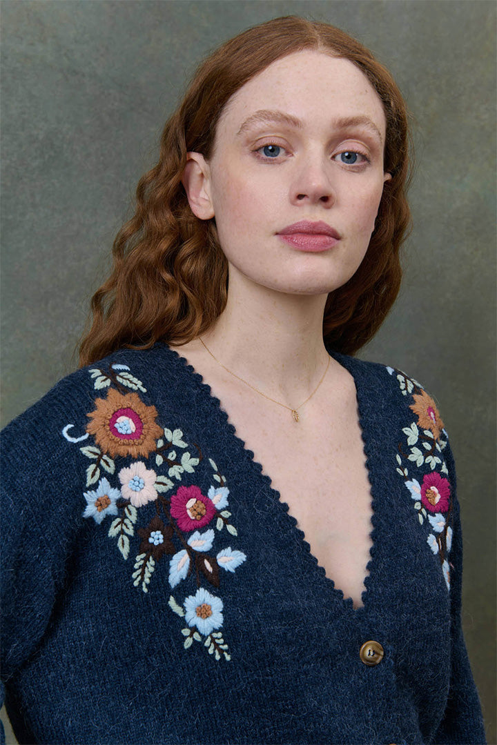 Lunami Embroidered Cardigan