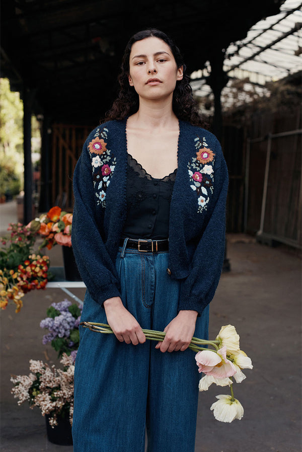 Lunami Embroidered Cardigan