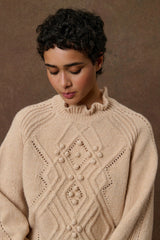 Raiana Knitted Jumper in Beige