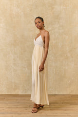 Flowy Maxi Dress in Cream