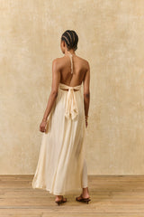 Flowy Maxi Dress in Cream