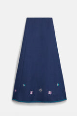 Dafne Embroidered Midi Skirt