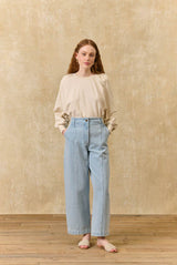 Almosi Denim Jeans in Bleach Wash