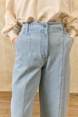 Almosi Denim Jeans in Bleach Wash