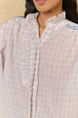 Cora Shirt in Cream Checks