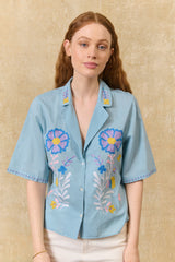 Emilius Shirt in Stone Blue