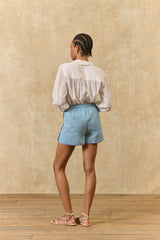 Maiwa Shorts in Stone Blue