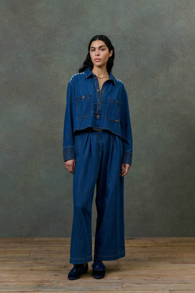 Ilayana Denim Blouse