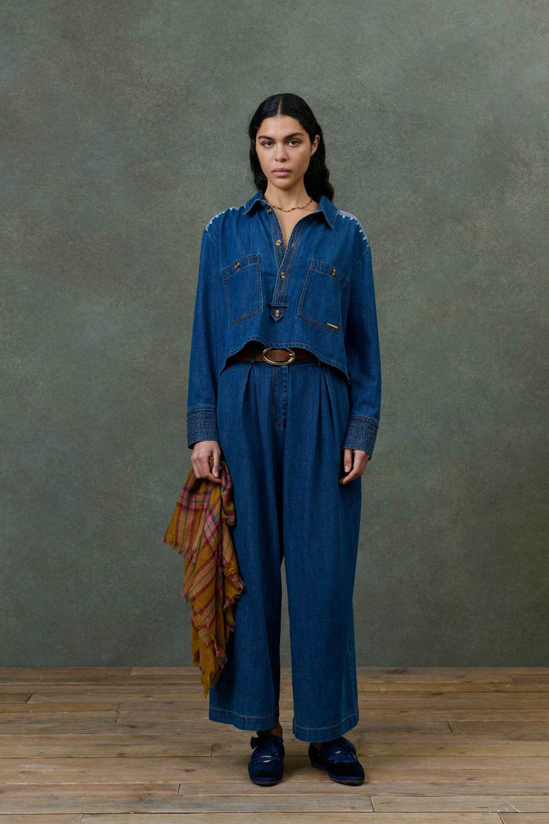 Ilayana Denim Blouse