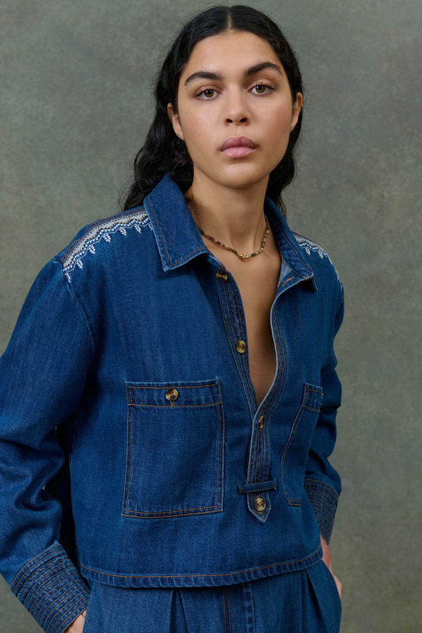 Ilayana Denim Blouse