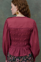 Haydee Blouse in Grape