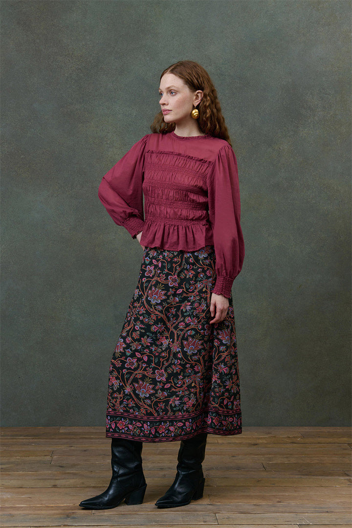 Haydee Blouse in Grape