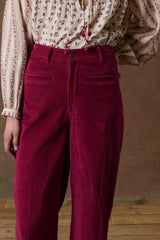 Doilla Corduroy Trousers in Beetroot