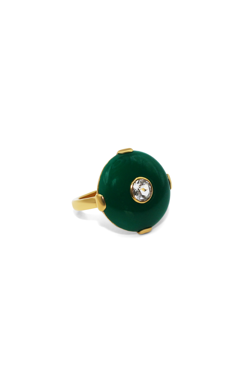 Celt Ring Green Gold